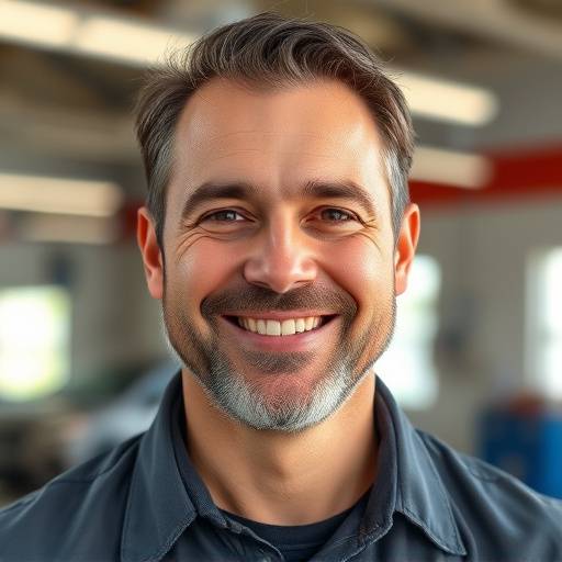 Headshot of Michael Thompson, the owner of AutoFix Garage, smiling warmly